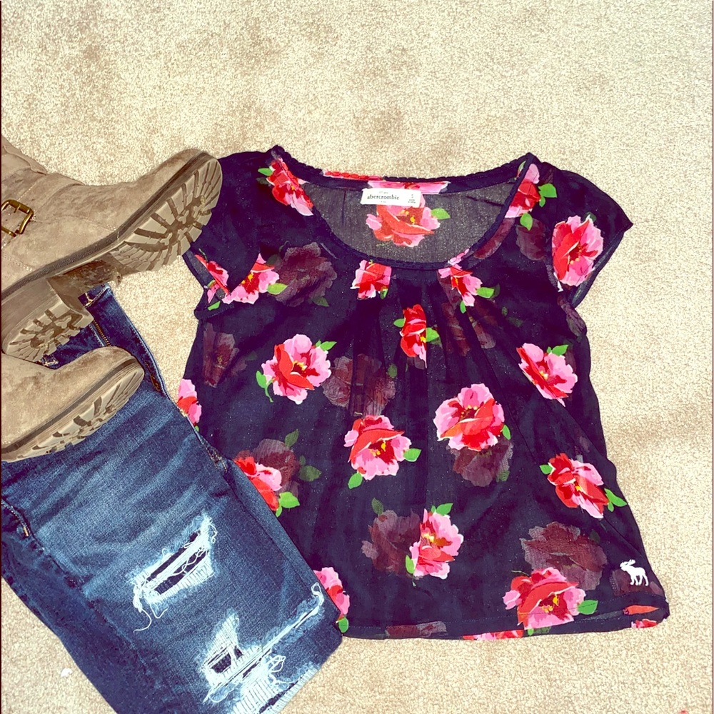 Sheer Abercrombie kids top